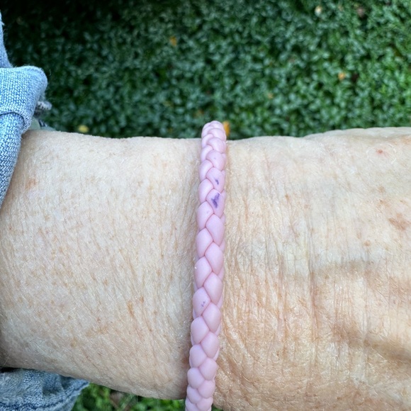 David Yurman Pink Chevron Woven Bracelet - Picture 3 of 12